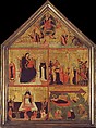The Last Judgment; The Virgin and Child with a Bishop-Saint and Saint Peter Martyr; The Crucifixion; The Glorification of Saint Thomas Aquinas; The Nativity, Master of the Dominican Effigies (Italian, active Florence, ca. 1325–ca. 1355), Tempera on wood, gold ground