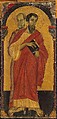 Saints Bartholomew and Simon, Master of Saint Francis (Italian, Umbria, active third quarter 13th century), Tempera and gold on wood, Italian, Umbria
