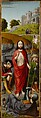 Christ Carrying the Cross, with the Crucifixion; The Resurrection, with the Pilgrims of Emmaus, Gerard David (Netherlandish, Oudewater ca. 1455–1523 Bruges), Oil on oak panel