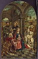 Adoration of the Magi, Imitator of Netherlandish (Antwerp Mannerist) Painter, Oil on oak panel, Netherlandish