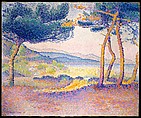 Pines Along the Shore, Henri-Edmond Cross (Henri-Edmond Delacroix) (French, Douai 1856–1910 Saint-Clair), Oil on canvas