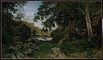 The Rocky Path in the Morvan (Chemin des roches dans le Morvan), Henri-Joseph Harpignies (French, Valenciennes 1819–1916 Saint-Privé), Oil on canvas
