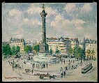 La Place de la Bastille, Gustave Loiseau French, Oil on canvas