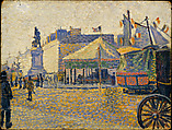 Place de Clichy, Paul Signac (French, Paris 1863–1935 Paris), Oil on wood