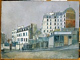 40, Rue Ravignan, Maurice Utrillo (French, Paris 1883–1955 Dax), Oil, plaster, and sand, on board