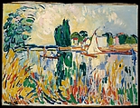Boats on the Seine at Chatou, Maurice de Vlaminck  French, Oil on canvas