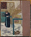 Mme Vuillard in a Set Designer's Studio, Edouard Vuillard French, Oil on canvas