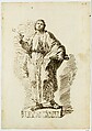 Saint John the Evangelist (?), Pietro Antonio Novelli Italian, Pen and dark brown ink