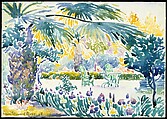 Garden of the Painter at Saint Clair, Henri-Edmond Cross (Henri-Edmond Delacroix) (French, Douai 1856–1910 Saint-Clair), Watercolor over graphite