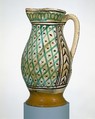Jug (boccale), Maiolica (tin-glazed earthenware), Italian, probably Tuscany or Umbria