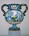 Apothecary Vase (vaso da farmacia), Maiolica (tin-glazed earthenware), Italian, Castelli