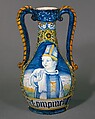 Apothecary vase (vaso da farmacia), Maiolica (tin-glazed earthenware), Italian, Castelli