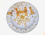 Dish for a ewer (bacile da versatore), Maiolica (tin-glazed earthenware), Italian, Deruta