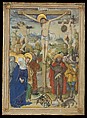 The Crucifixion, Circle of the Housebook Master (German, active Middle Rhineland, ca. 1470–1500), Tempera on parchment, German, possibly Mainz and/or Cologne