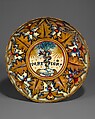Dish (coppa), Maiolica (tin-glazed earthenware), Italian, Gubbio