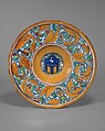 Plate (tondino), Maestro Giorgio Andreoli  Italian, Maiolica (tin-glazed earthenware)