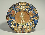 Plate (tondino), Maiolica (tin-glazed earthenware), Italian, Gubbio