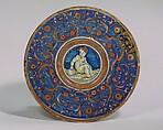 Plate (tagliere), Maiolica (tin-glazed earthenware), Italian, Gubbio