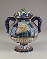 Apothecary vase (vaso da farmacia), Maiolica (tin-glazed earthenware), Italian, Castelli
