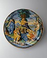 Dish (piatto), Francesco Xanto Avelli da Rovigo (Italian, Rovigo ca.1487–1542), Maiolica (tin-glazed earthenware)