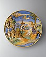 Armorial dish: The story of Apollo, Francesco Xanto Avelli da Rovigo (Italian, Rovigo ca.1487–1542), Maiolica (tin-glazed earthenware)