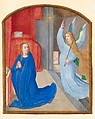 The  Annunciation, Circle of Gerard David (Netherlandish, Oudewater ca. 1455–1523 Bruges), Tempera on parchment