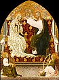 Coronation of the Virgin, Giovanni di Paolo (Giovanni di Paolo di Grazia) (Italian, Siena 1398–1482 Siena), Tempera on wood, gold ground
