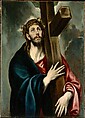 Christ Carrying the Cross, El Greco (Domenikos Theotokopoulos) (Greek, Iráklion (Candia) 1541–1614 Toledo), Oil on canvas