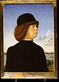Portrait of Alvise Contarini(?); (verso) A Tethered Roebuck, Jacometto (Jacometto Veneziano) (Italian, active Venice by ca. 1472–died before 1498), Oil on wood; verso: oil and gold on wood