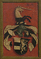 Hans Roth (recto); Roth Coat of Arms (verso), Bernhard Strigel (German, Memmingen 1460–1528 Memmingen), Oil on linden panel, poplar frame, German