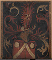 Friedrich Faut von Monsperg (recto); Faut von Monsperg Coat of Arms (verso), German  , Frankfurt(?), Oil on walnut panel, German