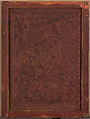 15A Portrait: Heinrich zum Jungen (recto); Inscriptions (verso)
15B Cover with zum Jungen Coat of Arms (recto); Vine Scroll Decoration (verso), German  , Frankfurt(?), Portrait: mixed media(?) on parchment, laid down on spruce panel
Cover: distemper on canvas, laid down on wood panel, German