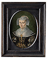 Portrait of a Woman; Sliding Portrait Cover with Inscription, Attributed to Ludger tom Ring the Younger (German, Münster 1522–1584 Braunschweig), Oil on copper panel, wood cover