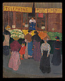 At the Market (Au marché), Félix Vallotton (Swiss, Lausanne 1865–1925 Paris), Oil on cardboard