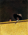 Box Seats at the Theater, the Gentleman and the Lady (La loge de Théâtre, le Monsieur et la Dame), Félix Vallotton (Swiss, Lausanne 1865–1925 Paris), Oil on canvas