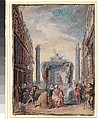 Les fêtes vénitiennes, Gabriel de Saint-Aubin (French, Paris 1724–1780 Paris), Watercolor and gouache over pen and brown ink