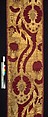 Hanging, silk; metal; linen, Italian, possibly Florence