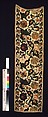 Orphrey from a Chasuble, Silk; metal; linen, Italian