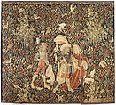 The Falcon Hunt, Wool, and silk in slit tapestry weave with some non-horizontal or eccentric wefts., Southern Netherlands