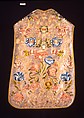 Chasuble, Silk; metal; linen, Italian