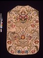 Chasuble, Silk; metal; linen, Italian