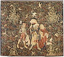 The Falcon Hunt, Wool, and silk in slit tapestry weave with some non-horizontal or eccentric wefts., Southern Netherlands