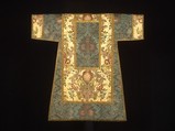 Dalmatic, Composite of 22 fragments of silk and silvered-metal-strip-wrapped silk., French or Italian