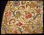 Cope with a Hood, Silk, satin weave; underlaid with linen, plain weave; embroidered with  silk and gilt-metal-strip-wrapped silk in satin, split, and stem  stitches; laid work and padded couching; lined with silk, plain weave;  watered (moir‚)., Italian