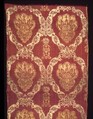 Panel, Silk; linen; metal on linen core, Italian or French