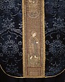 Chasuble with an Orphrey Band and Cross, silk, linen, metal,, Italian and German (?)