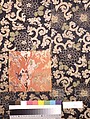 Kesa (Buddhist priest's robe), Japanese  , late Edo to early Meiji period, Silk, gold leaf on lacquered paper strip, and gold leaf on lacquered paper-strip-wrapped cotton, warp-float-faced 4/1 satin weave with weft-float-faced 1/2 "z" twill interlacings of secondary binding warps and supplementary patterning wefts., Japanese