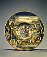 Armorial Plate (tondino): The story of King Midas, Nicola da Urbino (Italian, active by 1520–died ?1537/38 Urbino), Maiolica (tin-glazed earthenware)