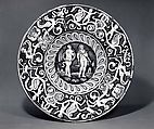 Plate (tagliere), Maiolica (tin-glazed earthenware), Italian, probably Deruta
