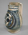 Armorial jug (boccale), Maiolica (tin-glazed earthenware), Italian, possibly Florence or Faenza